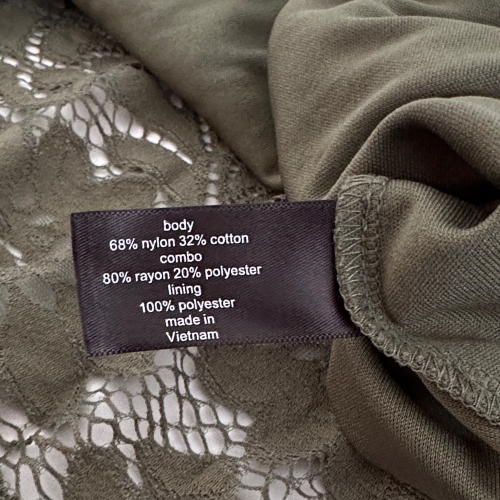 Lane Bryant, 👗 Olive Lace Dress, 26/28 Plus - Picture 5 of 6
